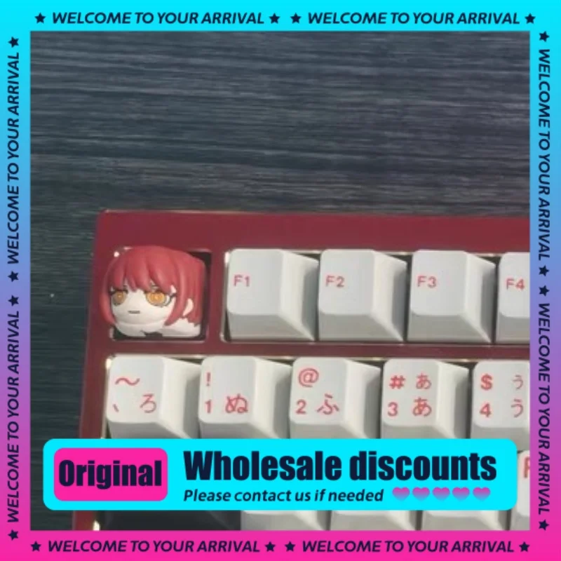 Chainsaw Man Magima Key Cap Personalized Features Customized Resin Key Cap Transparent Anime Mechanical Keyboard Key Cap