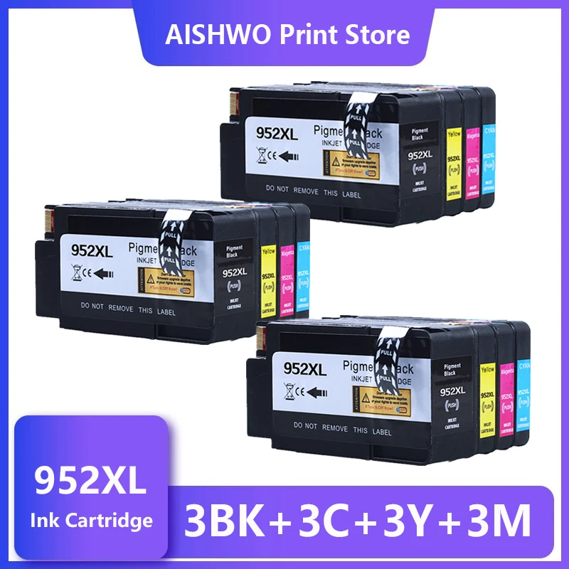 

952XL Ink Cartridge for HP 952 For Officejet Pro 7740 8210 8218 8710 8715 8718 8719 8720 8725 8728 8730 8740 Printer Cartridg