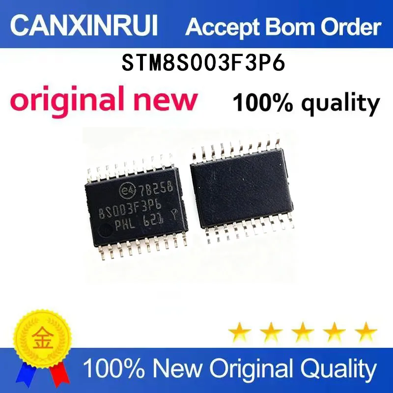 (5-100 Pieces) STM8S003F3P6TR STM8S003F3P6 TSSOP20 brand new in stock