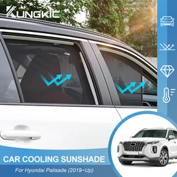 Curtain Mesh Front Windshield Frame Curtain for Hyundai Palisade 2019 2020 2021 2022-2024 Custom Magnetic Car Window Sun Shade