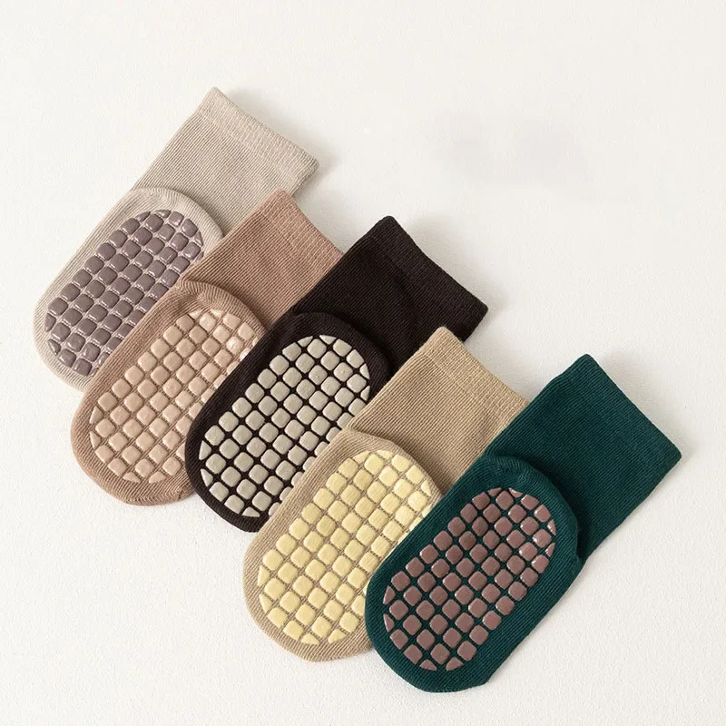 6 أزواج الرضع الطفل الترامبولين الجوارب 2026 الربيع الكرتون الحيوان الأطفال جوارب يمكن السير بها على الأرض الاطفال الفتيات عدم الانزلاق جوارب داخلية