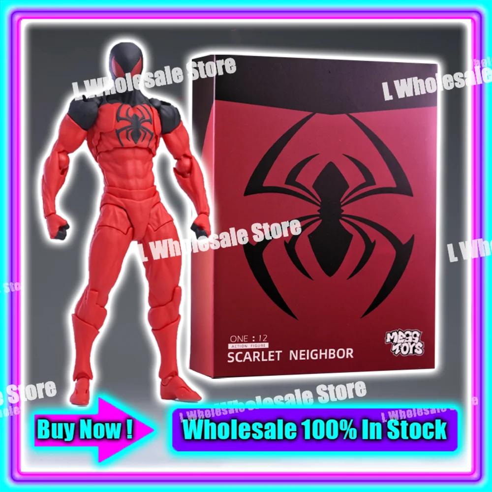 In Stock Mess Toys Scarlet Spider Superior Symbiote Ct Toys Spiderman Daredevil Batman Wolverine Anime Action Figure Gifts Toys