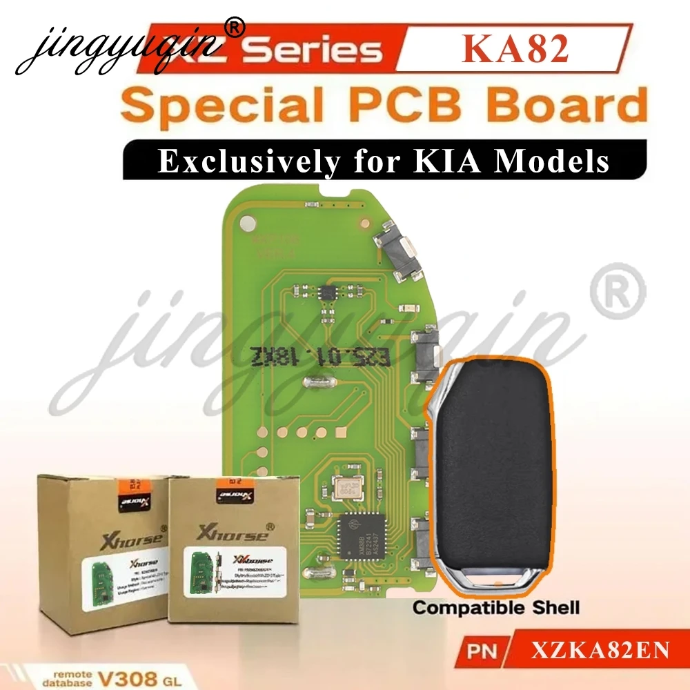 

Глобальная версия VVDI PCB Xhorse для KIA, автомобильный пульт дистанционного управления, смарт-ключ XZKA82EN, поддержка 47, 4A, 8A, чип, универсальный Sportage Niro K7 K5