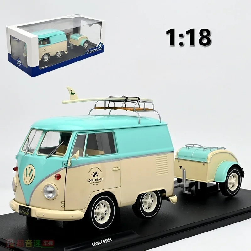 Diecast Solido 1:18 Scale VW COOL COMBI MINT Alloy Car Model