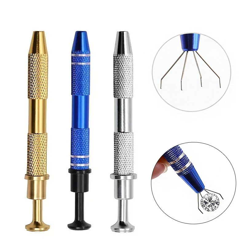 1pcs Metal Zircon Jewelry Pick Up Tools Beads Paw Claw Holder Tweezers Cabochon Beads Catcher Grabber Body Piercing Tools Making