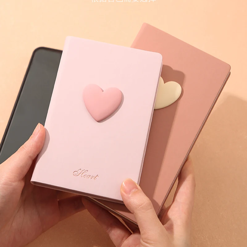 

Love Notebook A7 Girl Cute Notepad Eye Protection Writing Hand Account Book Simple Ins Wind Horizontal Line