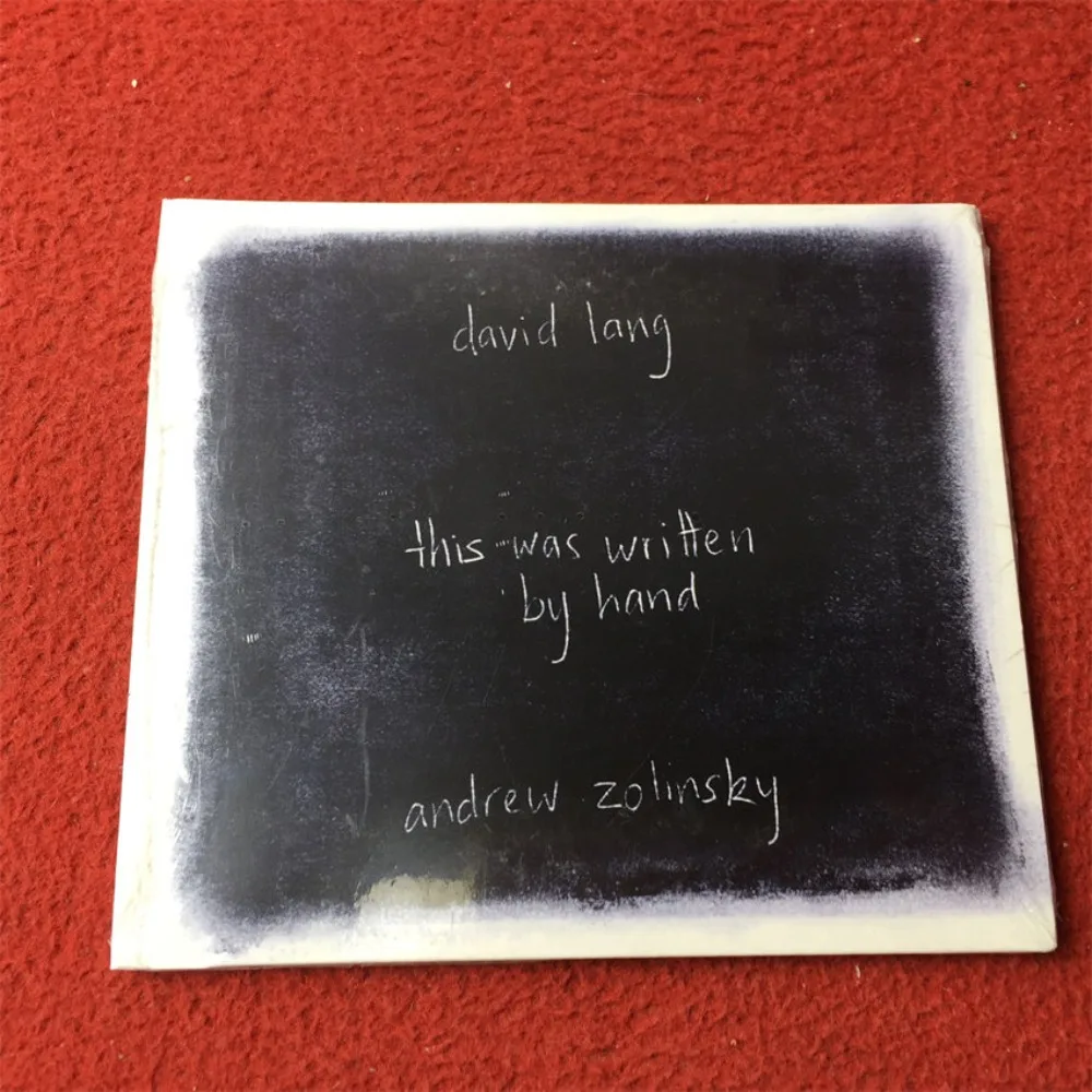 CD 'This Was Written By Hand' Solo Piano Méditatif Minimaliste 2002 Expérimental Classique Contemporain Andrew Zolinsky Sparse