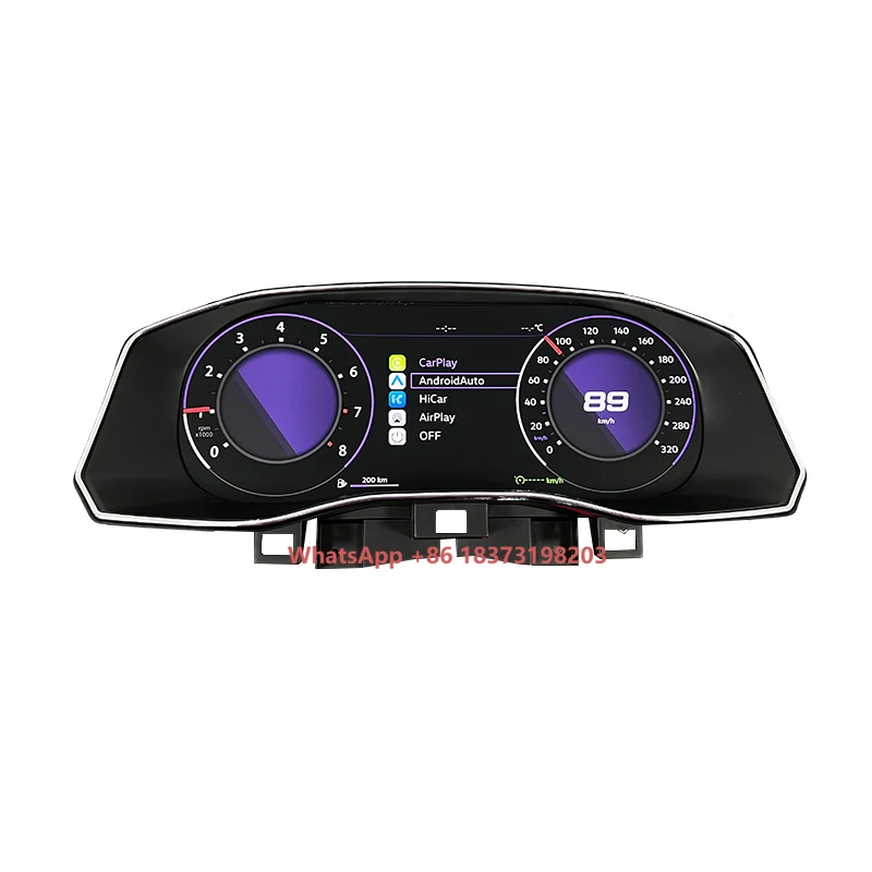 

2025 Latest 12.3" Linux Car LCD Dashboard Panel Virtual CockPit Speedometer for VW Amarok 2016-2020 Digital Instrument Cluster