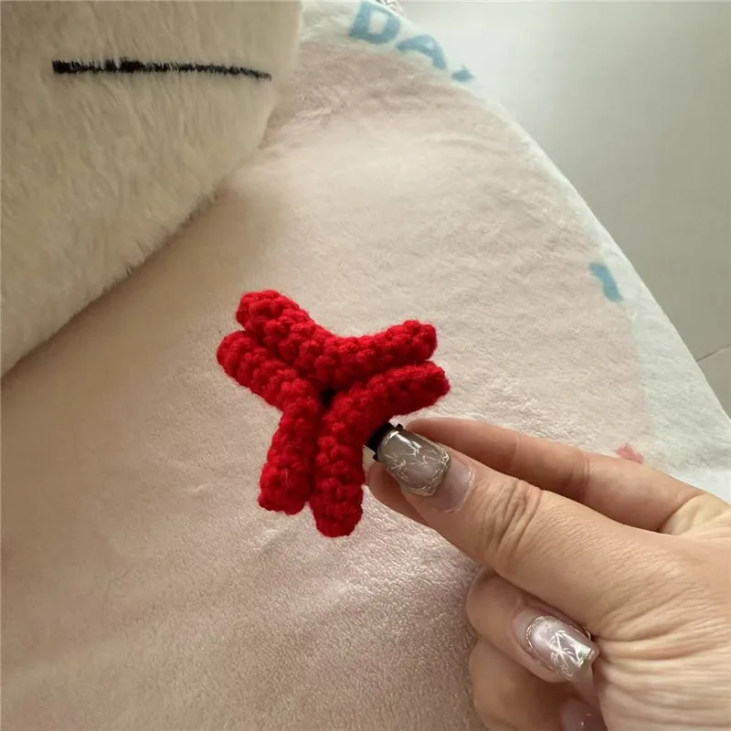 1/2 Stück Neue Wütende Haarspange Neuartige Entenschnabel-Klammer Häkelgarn-Stirnband Seitenclip – Detail 4