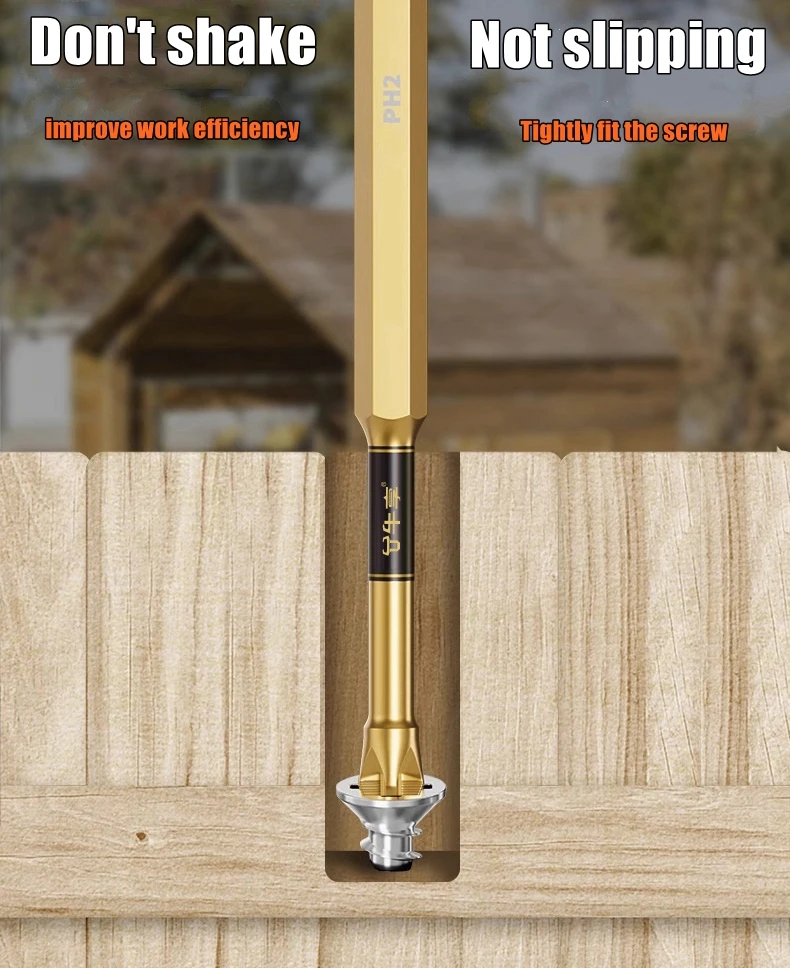 PH2 Magnetische Schraubendreher-Bits mit Magnetisierer, 25–150 mm, rutschfester Sechskantschaft, Schlagbohrer, mehrere Größen für verschiedene Szenarien – Detail 13