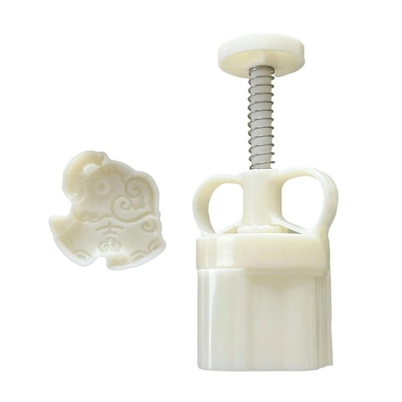 ختم المعجنات الجميلة في الفيل ، صانع كعكات القمر التقليدية مع نمط فريد لعشاق الخبز A2BB #5