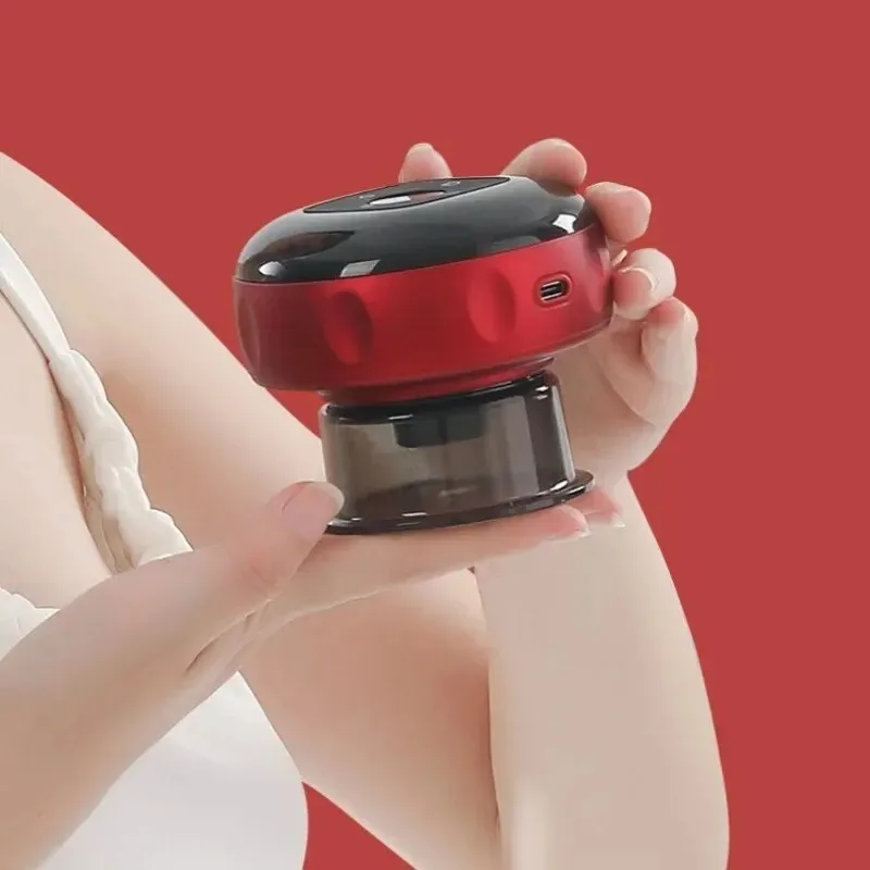 Massaggio raschiante per il corpo dispositivo elettrico intelligente per coppettazione sottovuoto dispositivo per ventosa per il collo posteriore massaggiatore per braccio strumento per massaggio di bellezza