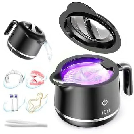 Small UV Denture and Crown Ultrasonic Cleaning Machine for Jewelry