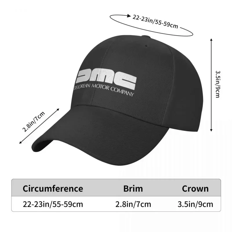New Custom Delorean Motor Company Baseball Cap Men Women Adjustable Back To The Future Dad Hat Outdoor Snapback Hats