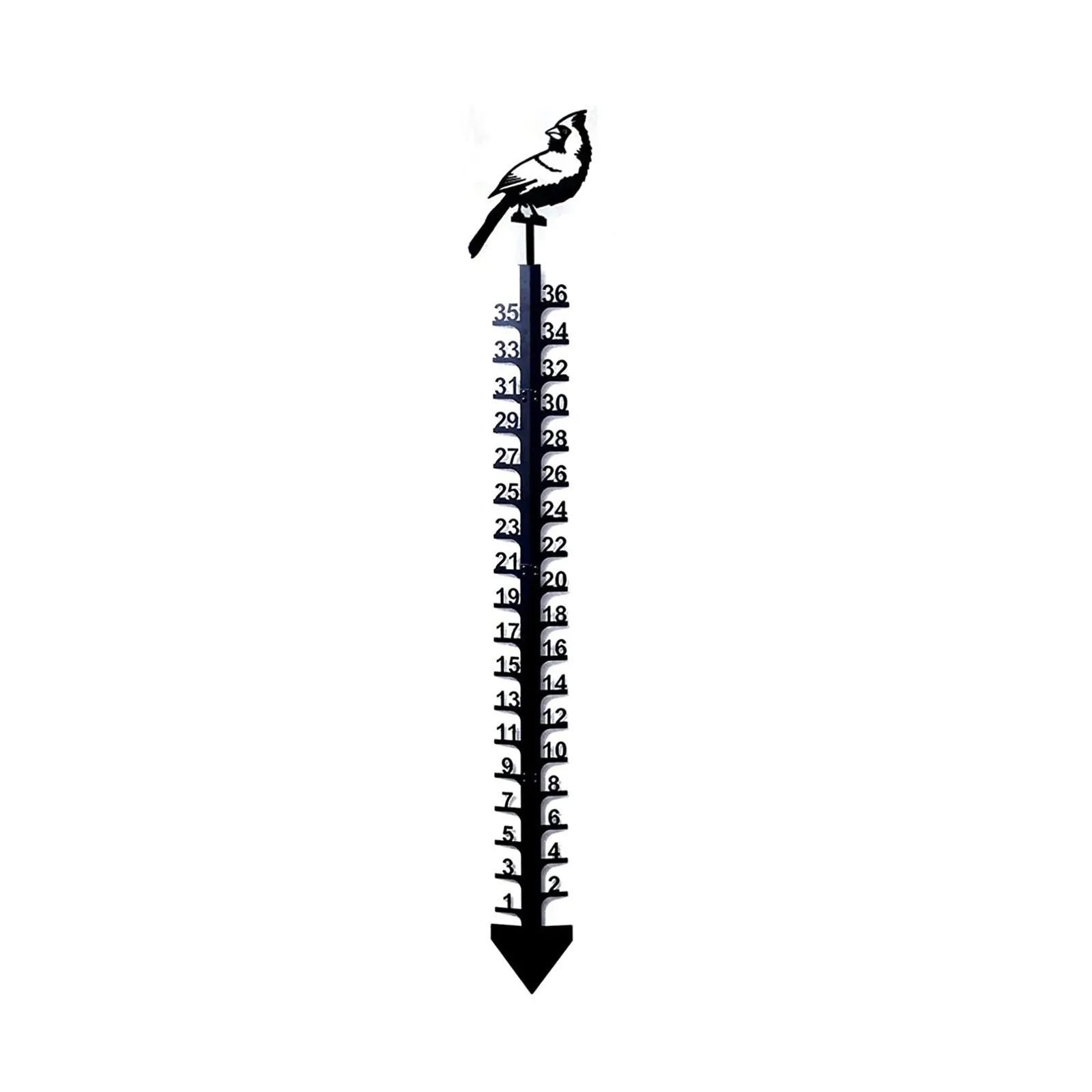 A Lovely Seasonal Addition This Unique Steel Measuring Device at an Impressive Length of 36 Inches Adds Charm to your garden
