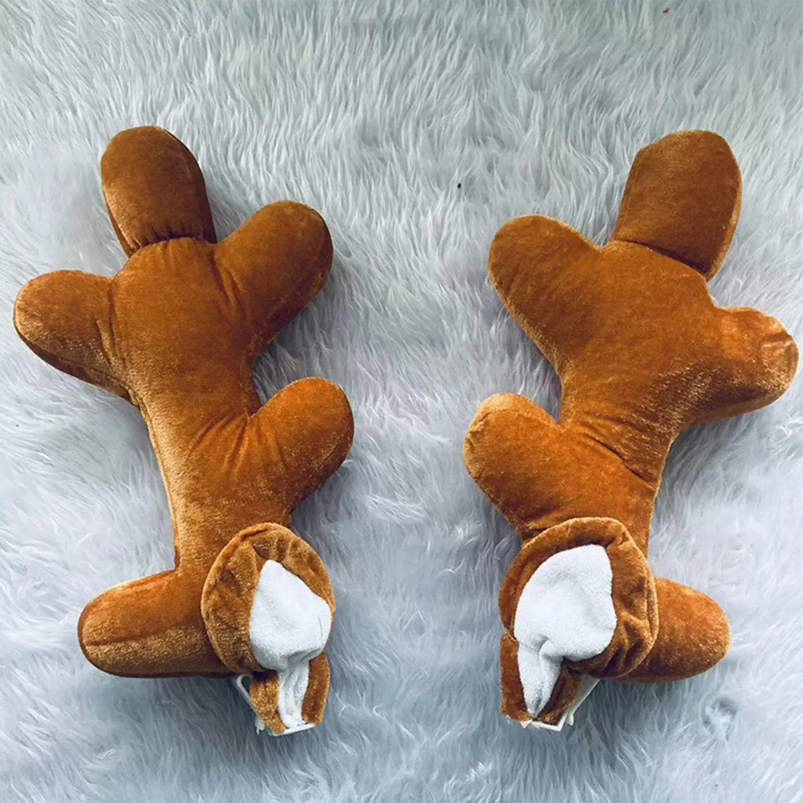 

Автомобильные рождественские украшения из рога северного оленя, хлопковый автомобильный набор с красным носом, декор, праздничное милое украшение для вечеринки, автомобиля