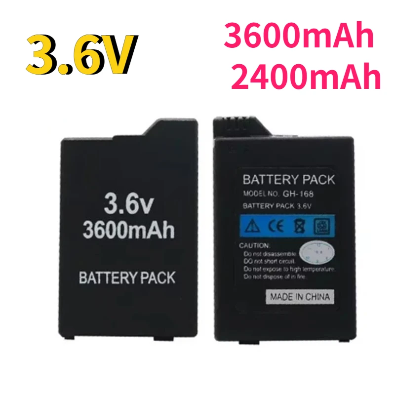 3.6V 3600mAh 2400mAh Built-in Battery for Sony PS Lite PSP-3000 PSP-3004 PSP 2nd PSP-2000 Game Console Rechargeable Host Battery