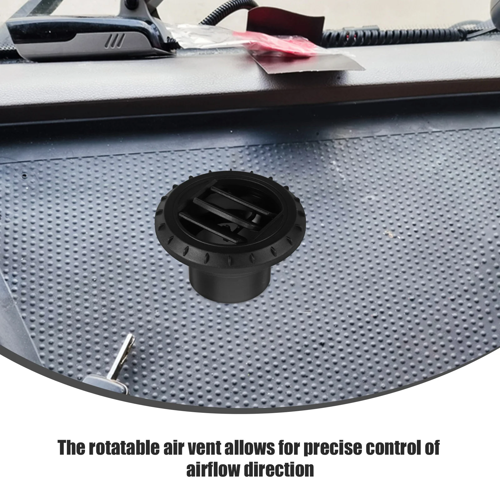 

Car Heater Vent 60mm ABS Air Duct Adjustable HVAC Outlet Panel Conditioning Grille Warm Hose Durability Reliable Performance Car