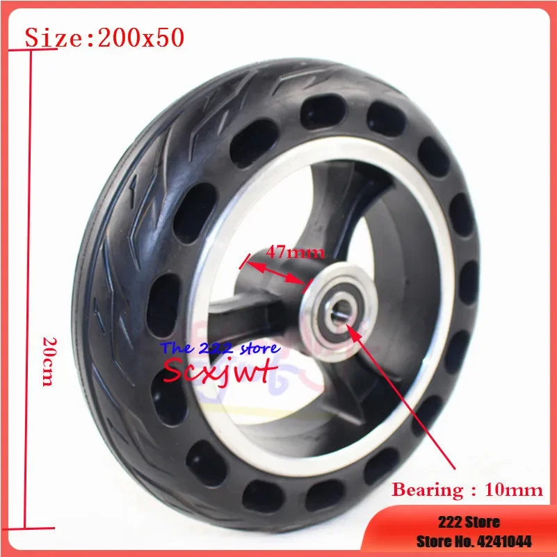 New 8 Inch Wheel Scooter Solid Tyres 200x50  Electric  Hub Non-pneumatic Tire for   200*50