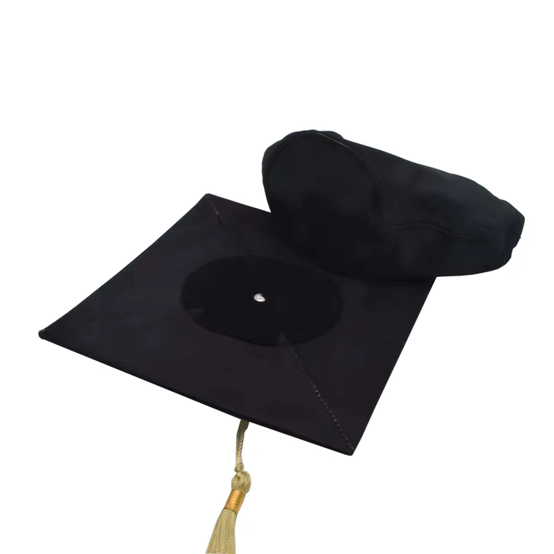 20 unids/lote personalizado 24cm adultos gorras de graduación sublimación gorras de graduación sombrero en blanco gorra de graduación para prensa de calor