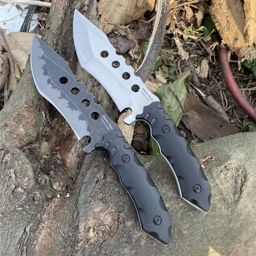 

Outdoor Pocket Knife Camping Hiking Tool Fixed Blade Knife ATS-34 Blade Nylon Fiber Handle EDC Survival Hunting Cutting Knife