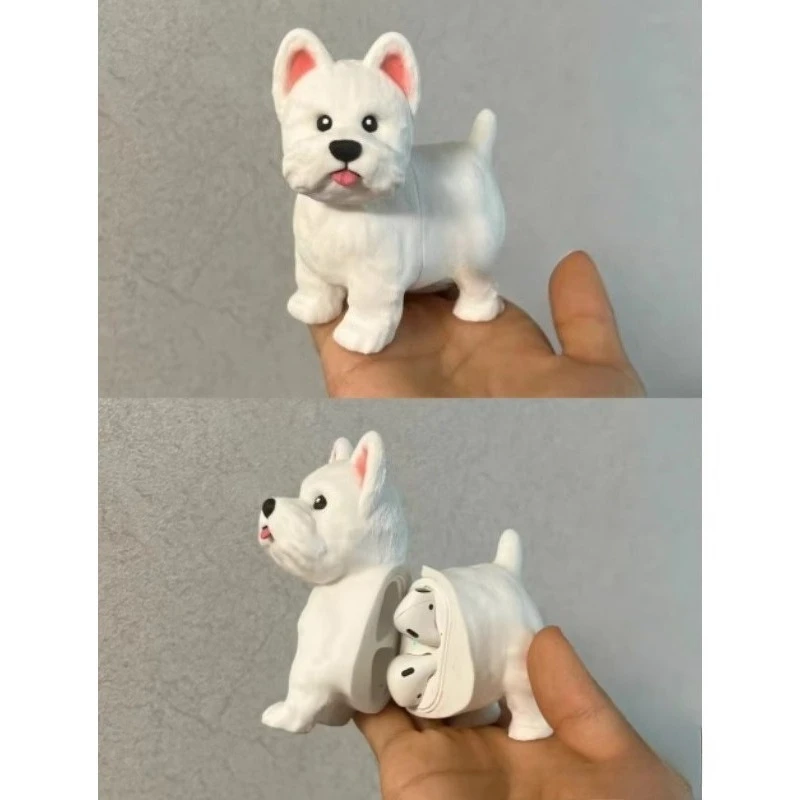 

West Highlands Puppy Cute Earphone Case for Airpods Pro1 2 Custom 3D Print Pla Decoration Originality AirPods1/2/3 Earphone Case