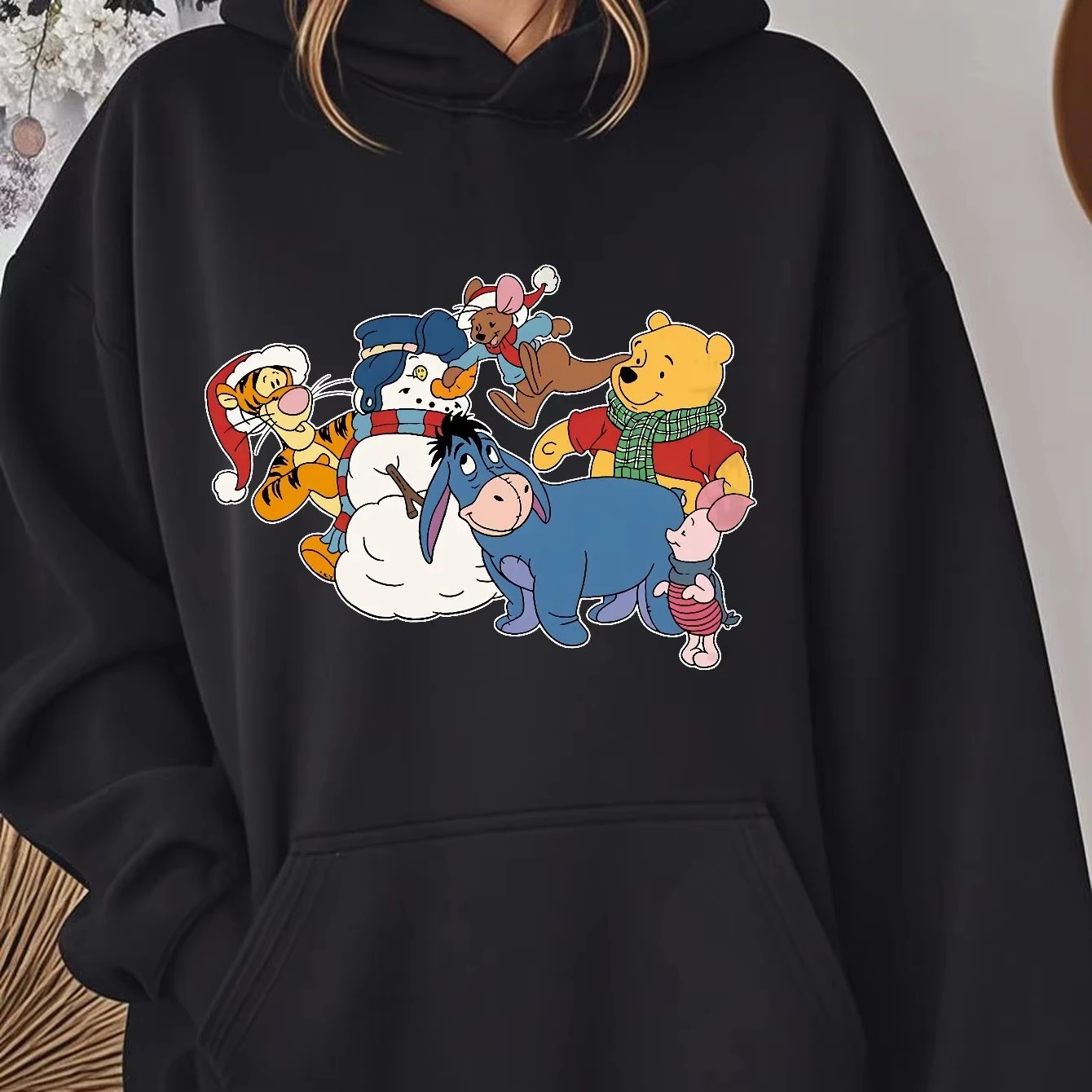 

2025 Новая повседневная модная спортивная толстовка с капюшоном в стиле ретро Disney, осень/зима, унисекс в кампусном стиле для мальчиков и девочек