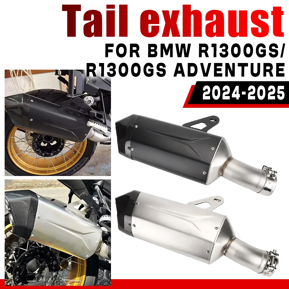 Motorcycle Exhaust System For BMW R1300GS R 1300GS R 1300 Gs ADV 2024-2025 Slip-On Double Hole Muffler Pipes Modified Tail Pipe