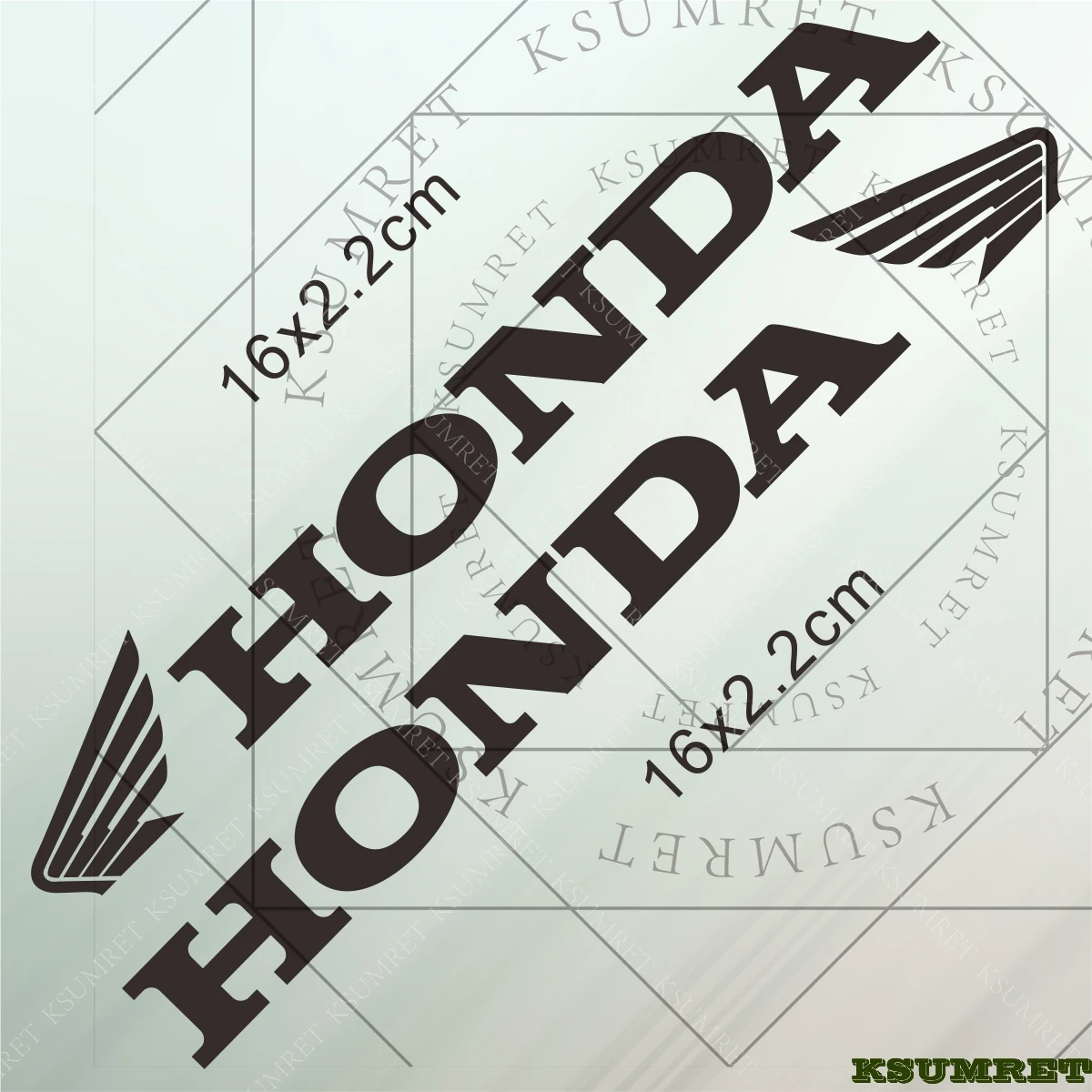 لهوندا ملصق دراجة نارية شعار الشارات