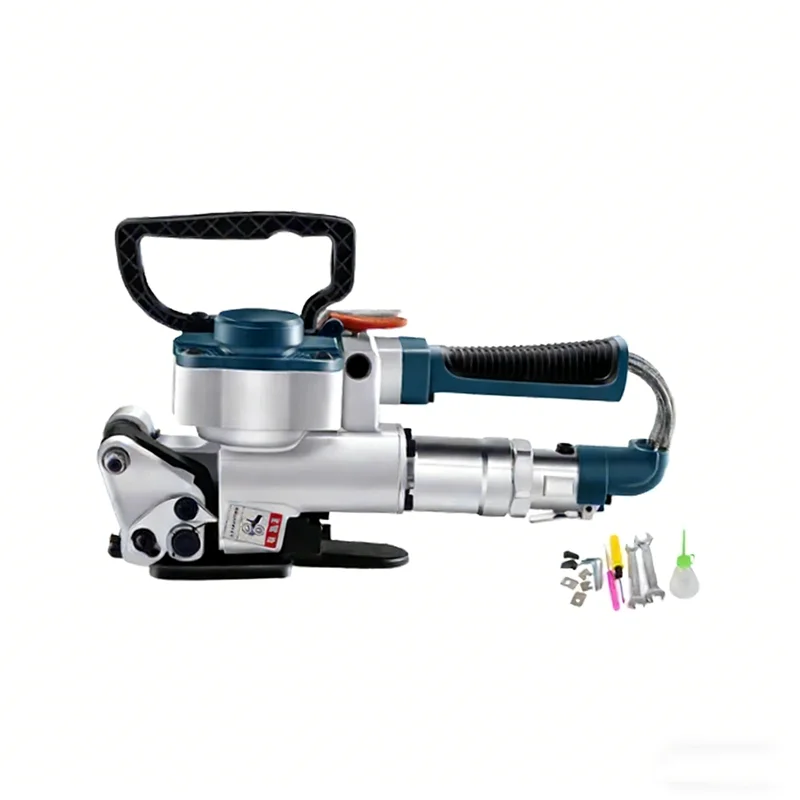 B19 Pneumatic Strapping Tool, Sealless PET Strapper, 19mm Band Width Semi-Automatic Hot Melt Binding Machine