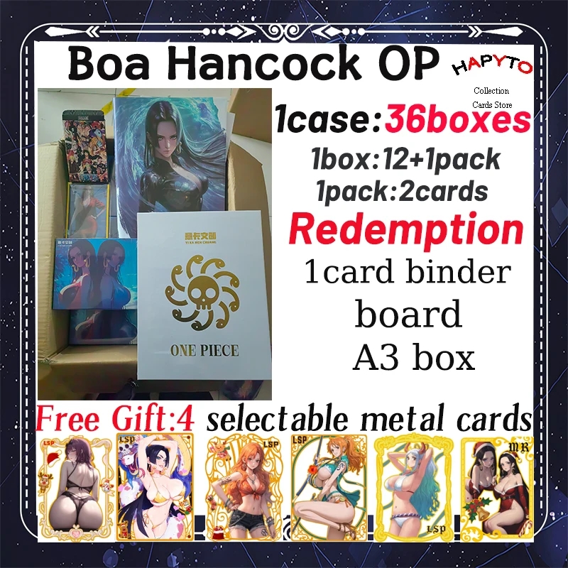 One Piece   Luffy Boa Hancock Nami Robin Booster Box ACG CCG TCG Hit Doujin Toys And Hobbies Gift