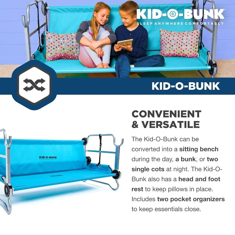 القرص O-Bed Youth Kid-O-Bunk مع المنظمون