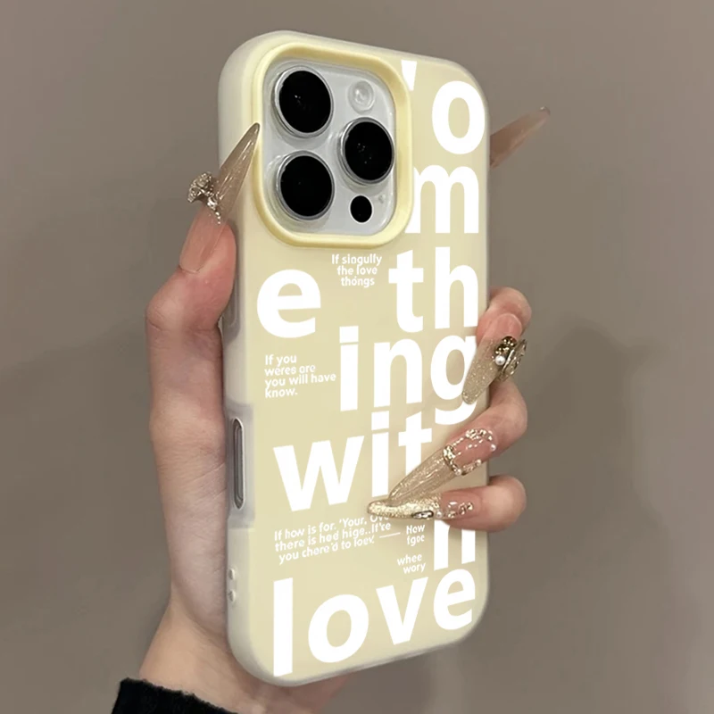 English Alphabet Pattern Case For iPhone 17Pro Max Cases iPhone 16 15 14 13 12 11 7 8 Plus X XR XS SE2 17E 16E Shockproof Cover
