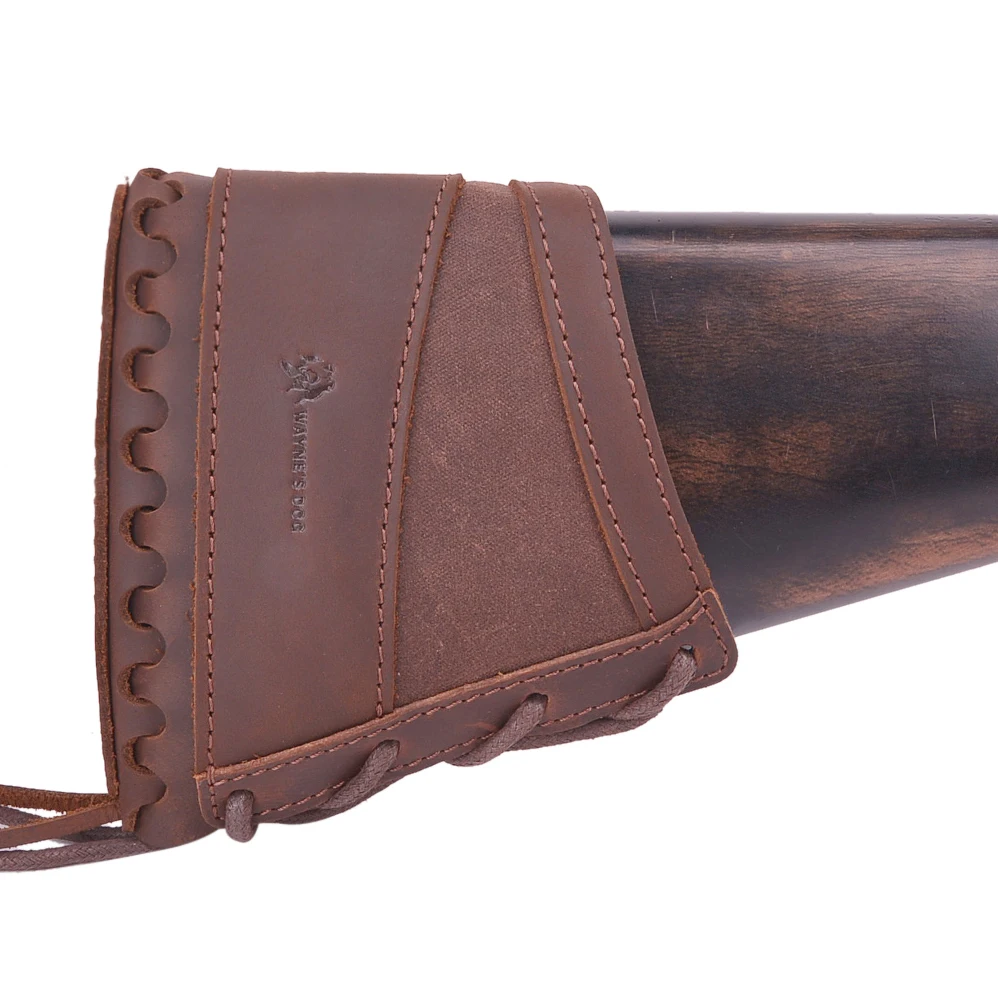 Durable Recoil Pad Rifle Buttstock Leather Sotgun Stock Cover Cheek Rest Pad For Hunting Shootging