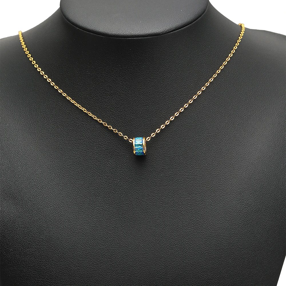 3 Stück Edelstahl-Rad-Zirkonperlen, lose Perlen für die Herstellung von Schmuck für Damen, Halsketten, Armbändern, handgefertigt – Detail 3