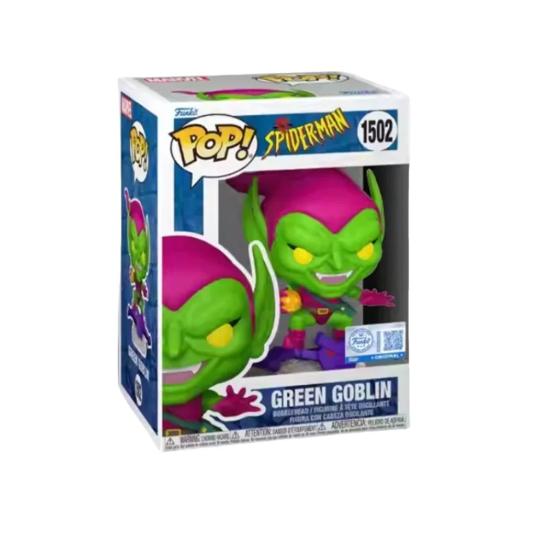 Marvel SpiderMan Green Goblin Sculpture Doll Vinyl Q Version Decor Ornaments Toys Funko Pop Limited Edition Figure Collect Toy - Image 4