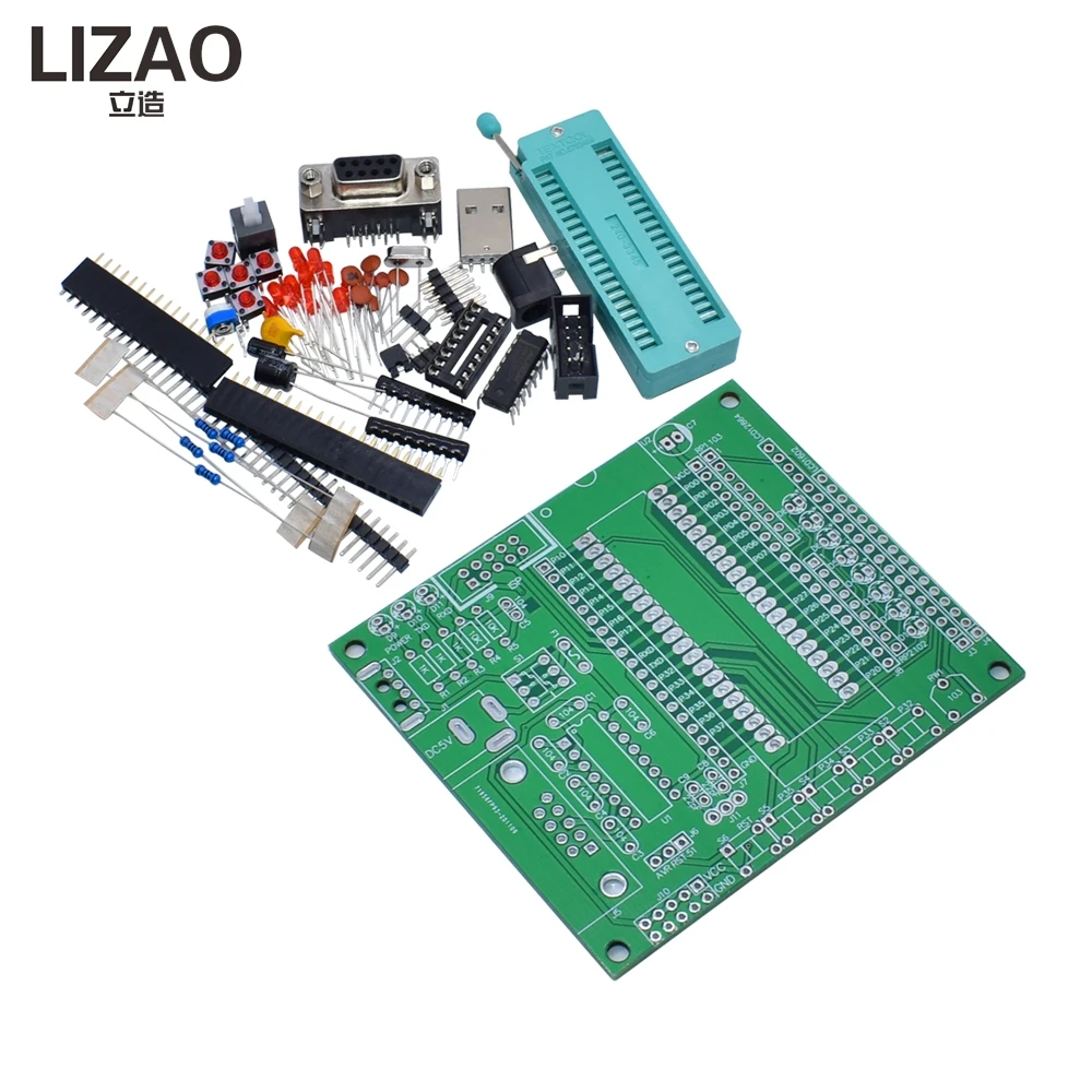 LIZAO DIY learning board kit suit the parts 51/AVR microcontroller development board learning board STC89C52