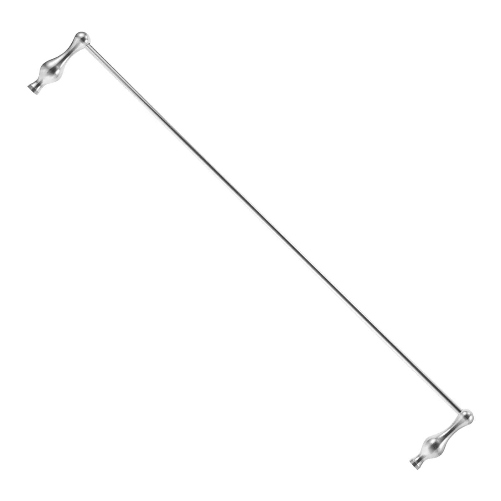 1Set Cabinet Edge Trim Metal Shelf Guard Rail Silver 15.7in Furniture Protection Strip Anti Fall Barrier for Kitchen Storage