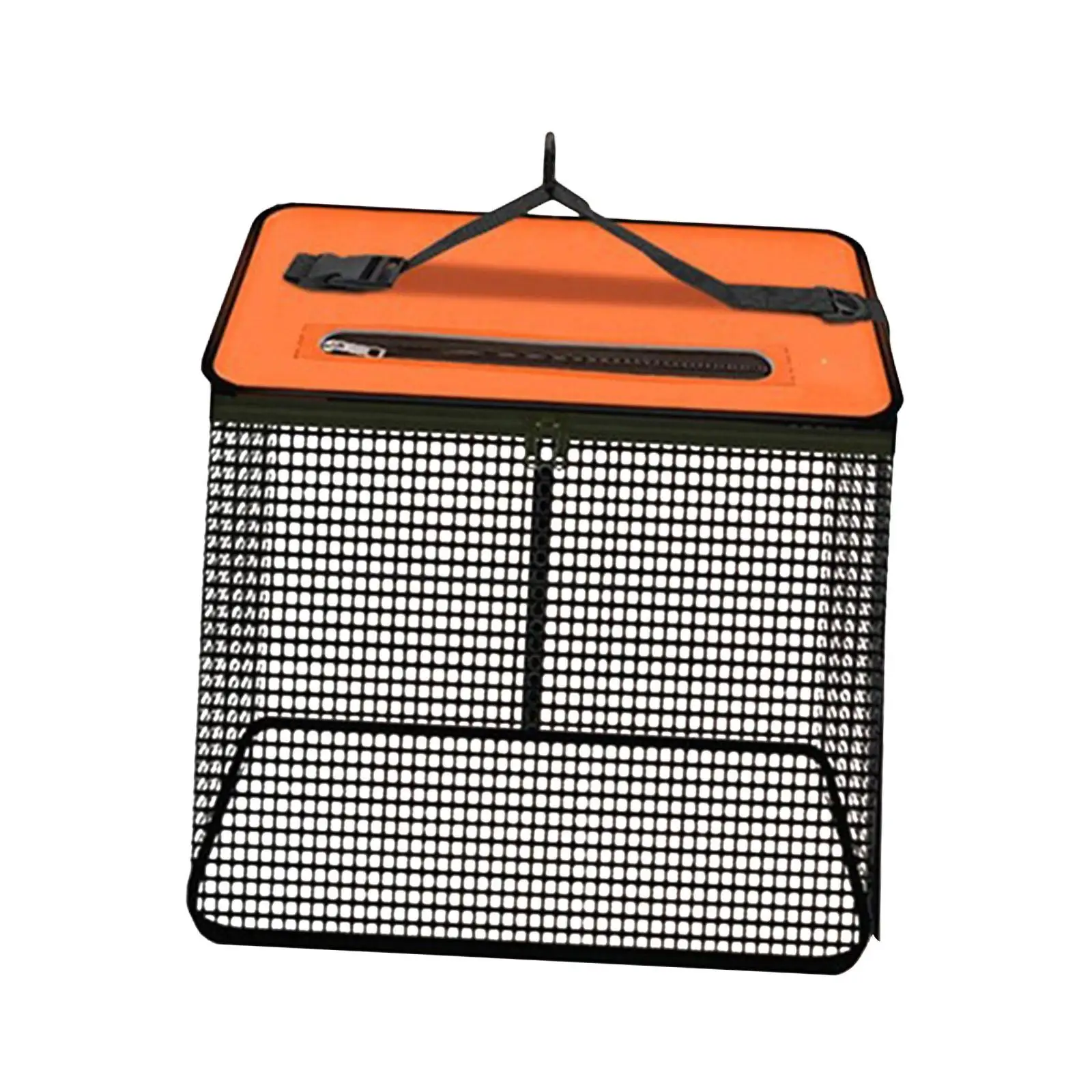 

Fish Basket Rubber Coated Foldable Lightweight Multipurpose Fishing Bait Storage Cage for Live Caught Fish Crayfish Minnows