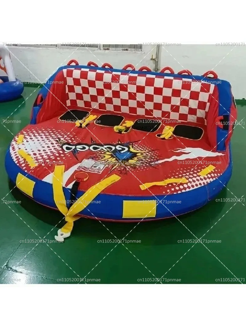 Inflatable Towable Tube for Water Sports, Durable Boating Tow Behind Float for Lake Fun