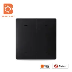 Benexmart Wireless Zigbee Scene Switch 1 2 3 4 Gangs Works with Tuya Control Smart Home Equipment Push Button Wall Stickers