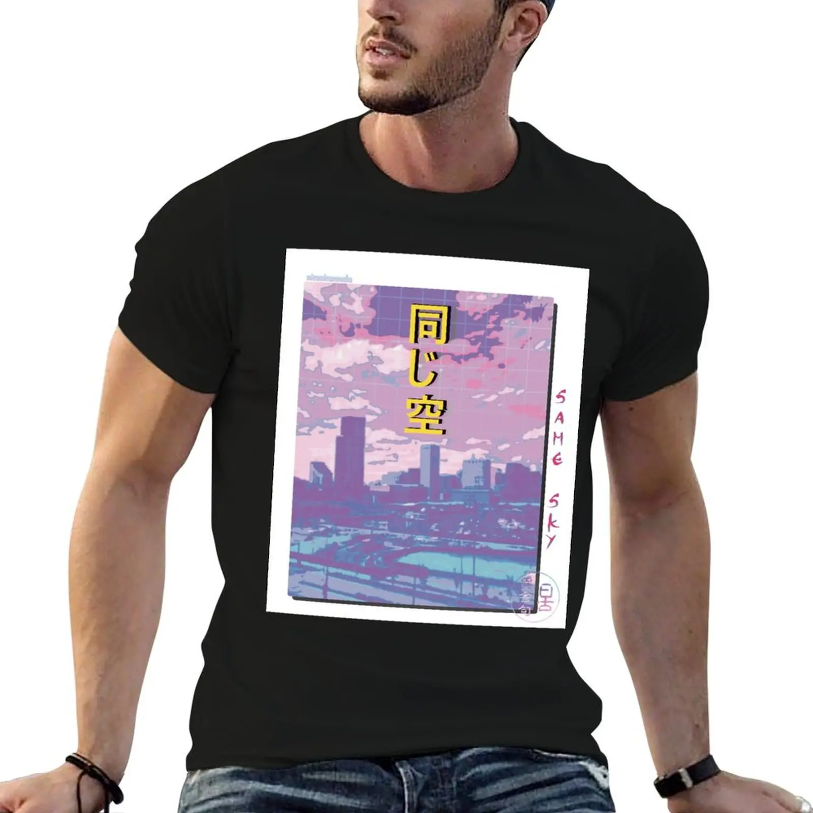 

Same Sky City Pop Art T-Shirt anime stuff graphic shirts shirts graphic tee designer shirts men clothing