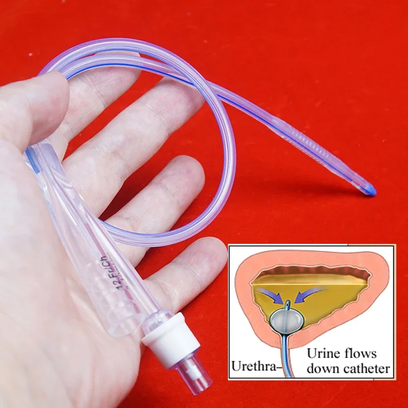 Silicone Urethral Dilator, Ribbed Urethral Dilation Catheter Sounding Sound, Metal Penis Plug, Sex Toys for Men
