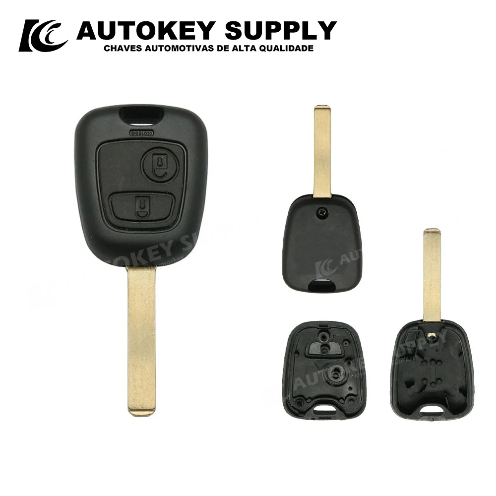 

For Citroen C1 C2 C3 C5 Xsara 2 Button Remote Key Shell AutokeySupply AKCIS209