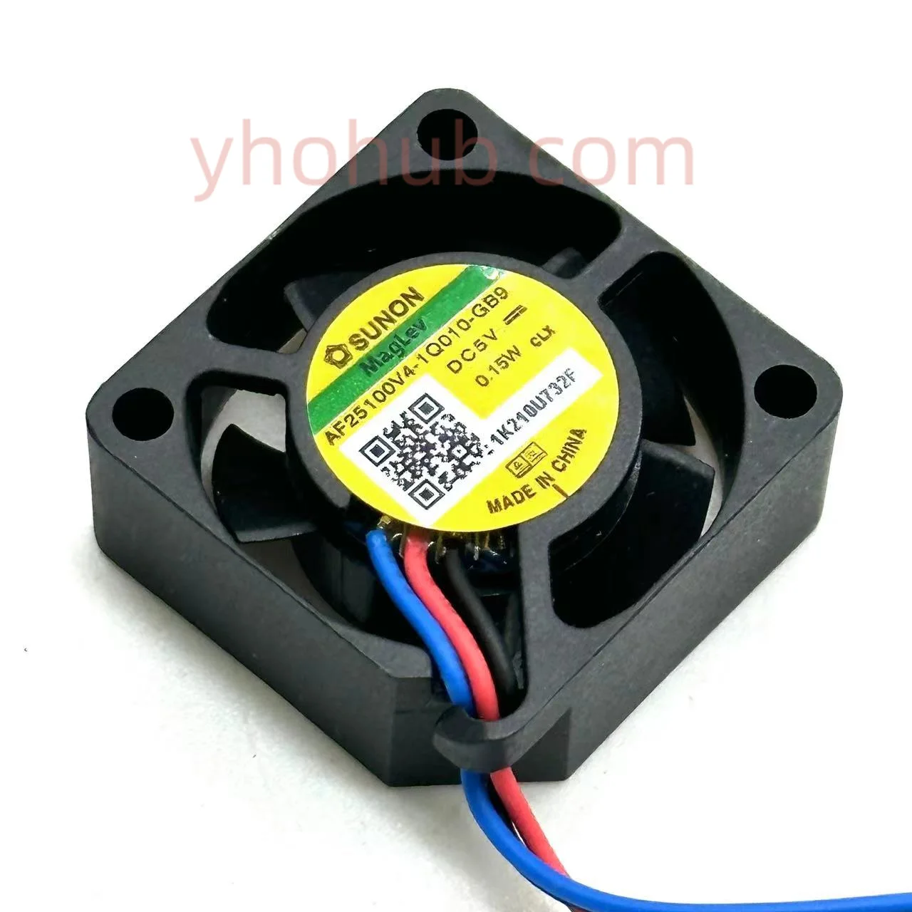 

SUNON AF25100V4-1Q010-GB9 DC 5V 0.15W 25x25x10mm 3-Wire Server Cooling Fan