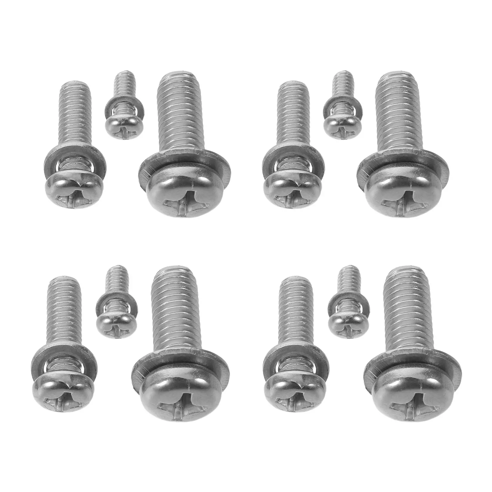 12Pcs TV Mounting Screws M4 M6 M8 Universal Hardware Kit Replacement Screw Set for Flat Screen Monitor Display Mount