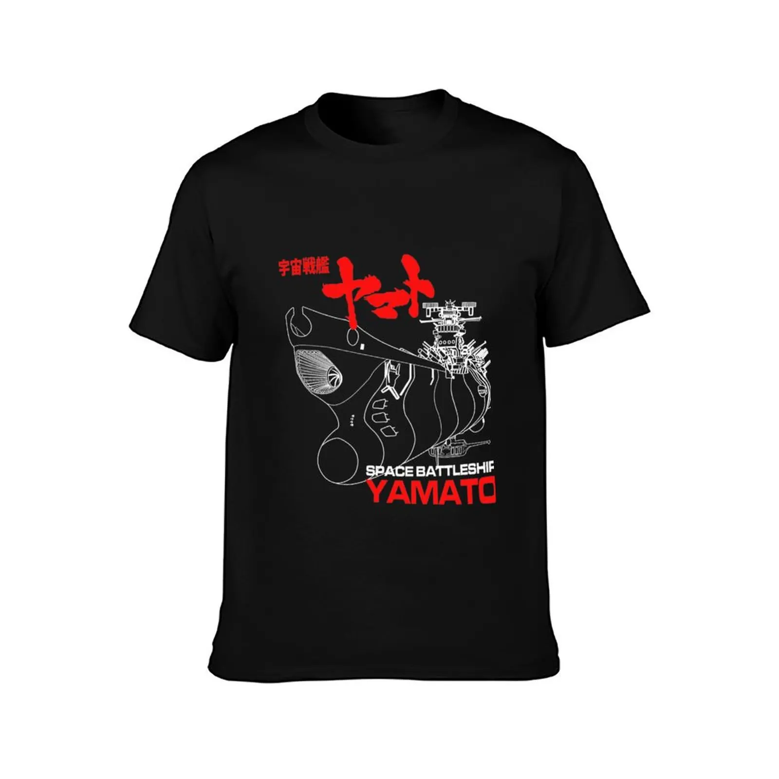 STAR BLAZERS YAMATO T-Shirt Summer Casual Cotton Tee Oversized Streetwear Tops Vintage Graphic Print Loose Fit Short Sleeve