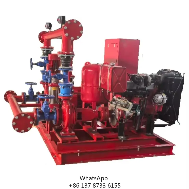 Fire Centrifugal Pump Split Case Pump Set Diesel Engine Fire Pump