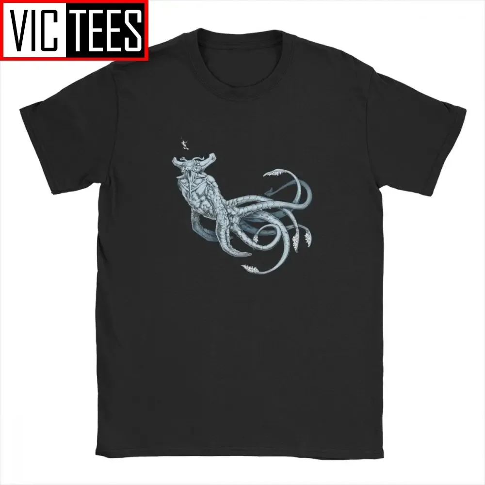 Sea Emperor Transparent Subnautica Men T Shirt Games Sea Leviathan Reaper Divinngg  Tees Short Sleeve T-Shirt Cotton Europe