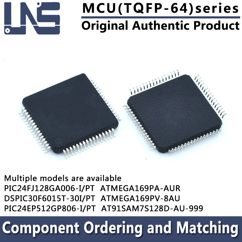 ATMEGA169PA-AUR ATMEGA169PV-8AU AT91SAM7S128D-AU-999 DSPIC30F6015T-30I/PT PIC24EP512GP806-I/PT PIC24FJ128GA006-I/PT TQFP-64 MCU